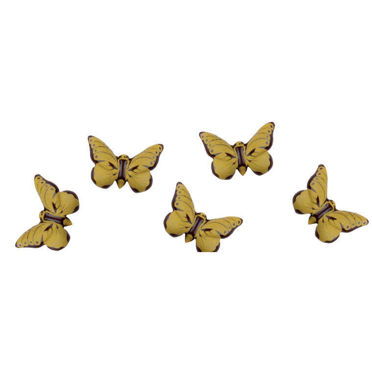 Mariposas Chocolate Negro Doradas