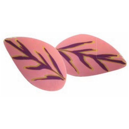 Hojas Chocolate Blanco Rosas