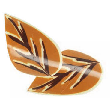 Hojas Chocolate Blanco Marrones