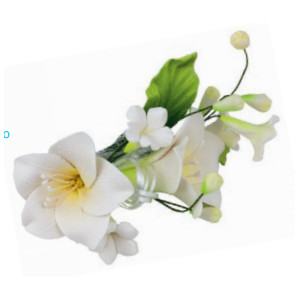 Bouquet Azúcar Flor Blanca 2
