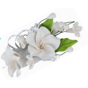 Bouquet Azúcar Flor Blanca 3