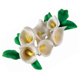 Bouquet Azúcar Flor Blanca 5