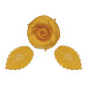 Rosa y Hojas de Oro