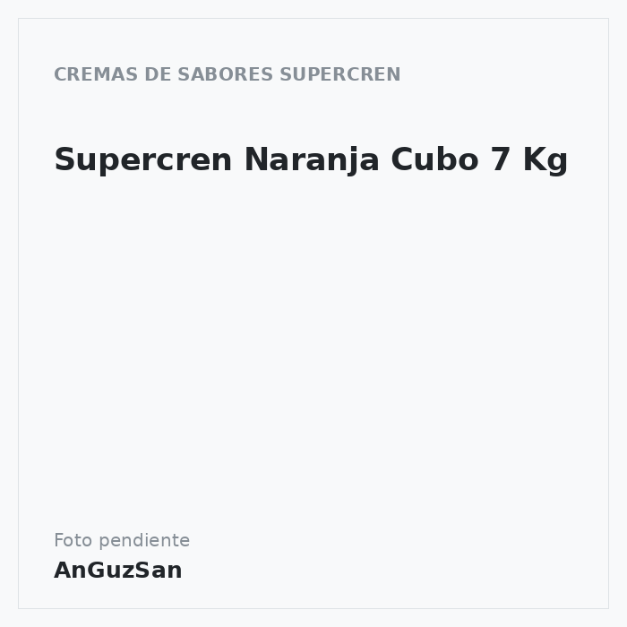 Supercren Naranja Cubo 7 Kg