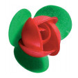 Nueva Rosa 3 Hojas Roja