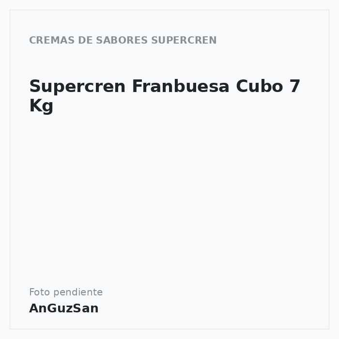 Supercren Franbuesa Cubo 7 Kg