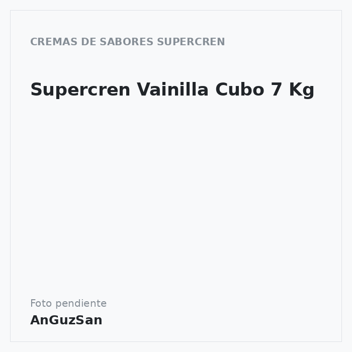 Supercren Vainilla Cubo 7 Kg