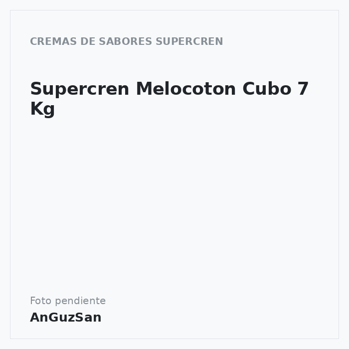 Supercren Melocoton Cubo 7 Kg