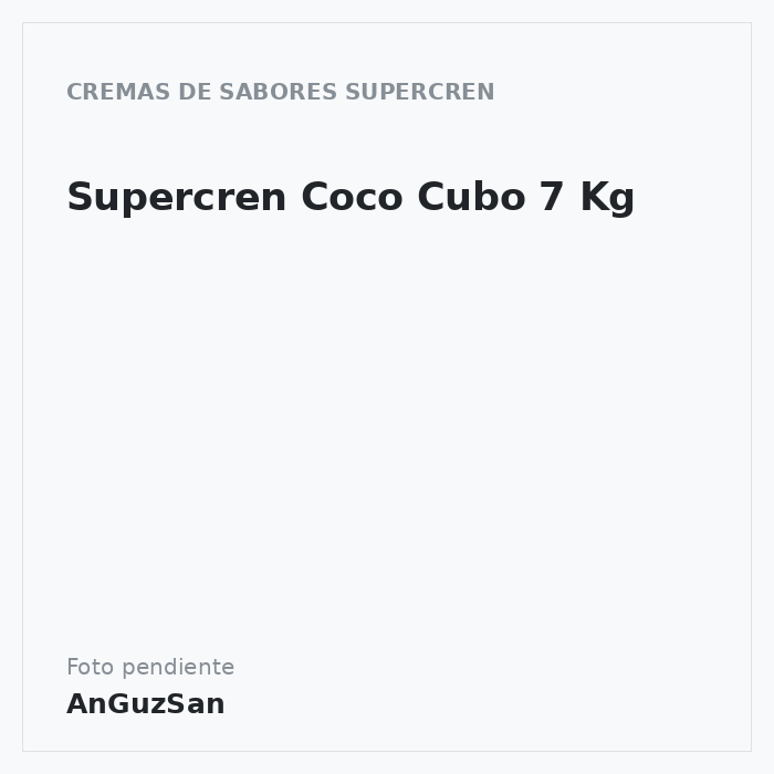 Supercren Coco Cubo 7 Kg