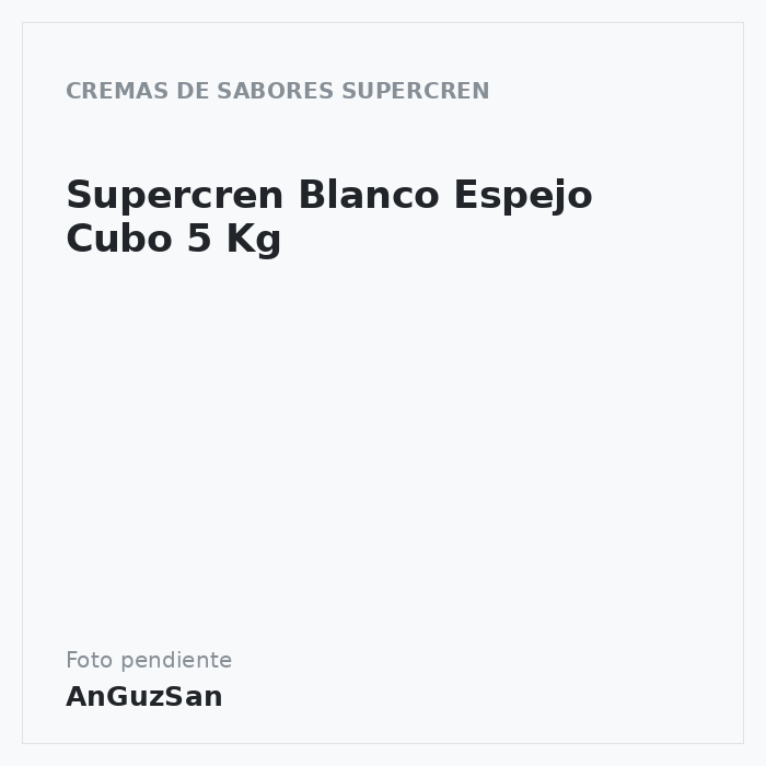 Supercren Blanco Espejo Cubo 5 Kg