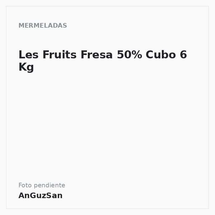 Les Fruits Fresa 50% Cubo 6 Kg