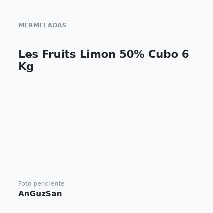 Les Fruits Limon 50% Cubo 6 Kg