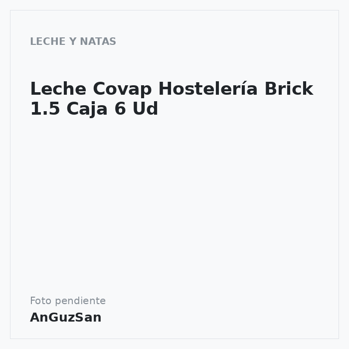 Leche Covap Hostelería Brick 1.5 Caja 6 Ud
