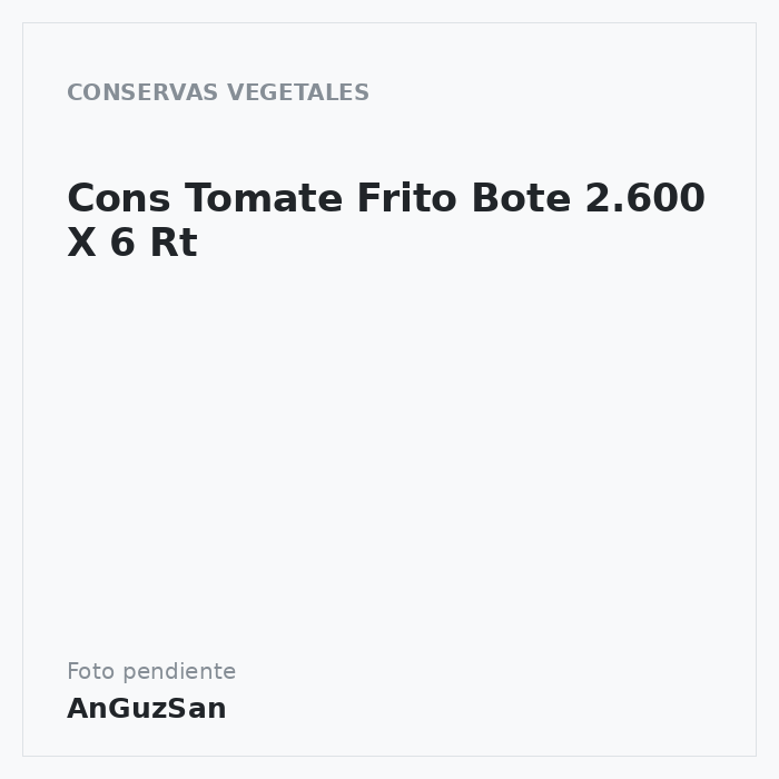 Cons Tomate Frito Bote 2.600 X 6 Rt
