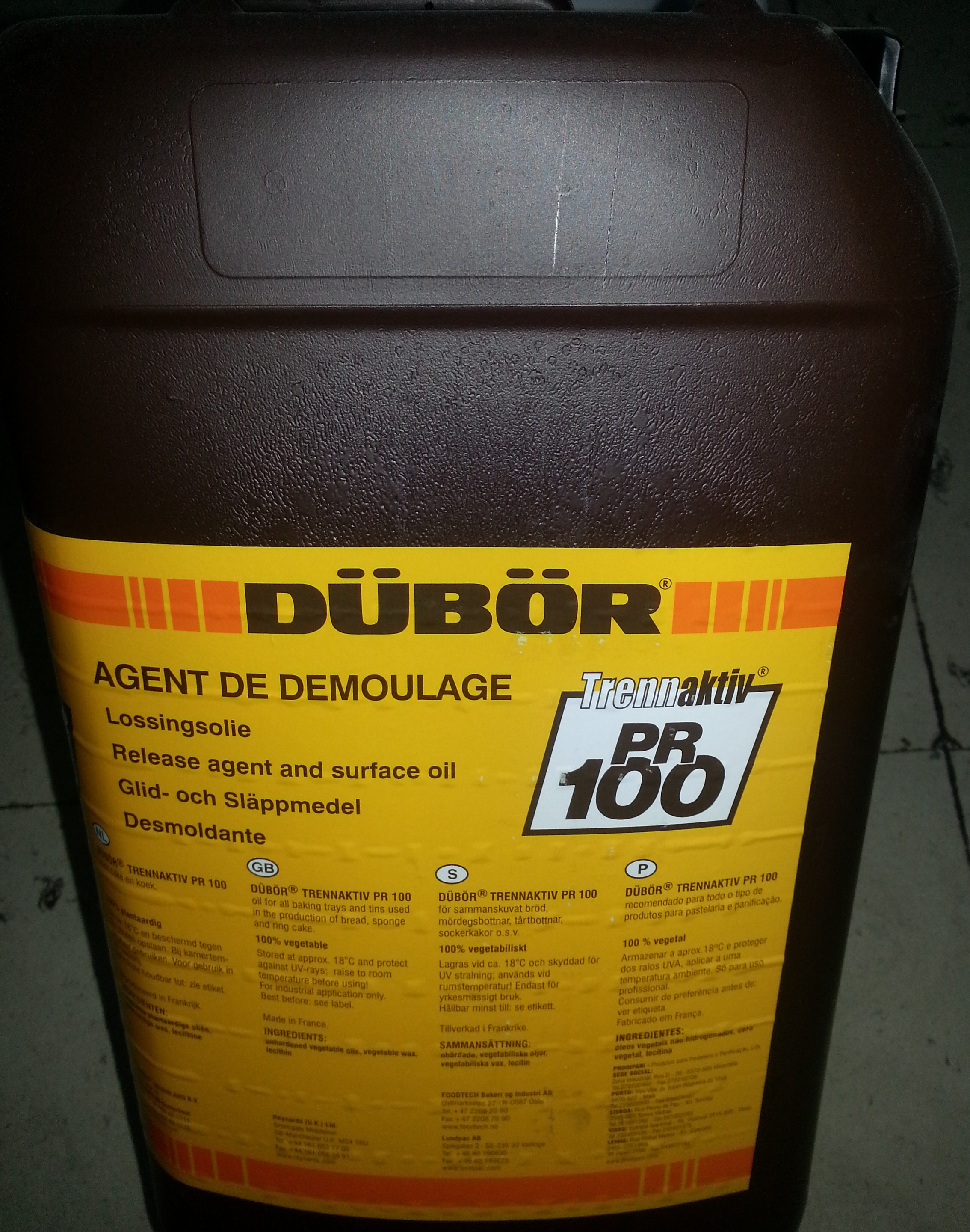Desmoldeante PR-100  15 litros