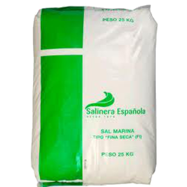 Especies Sal Fina Mesa ( verde ) saco 25 Kg