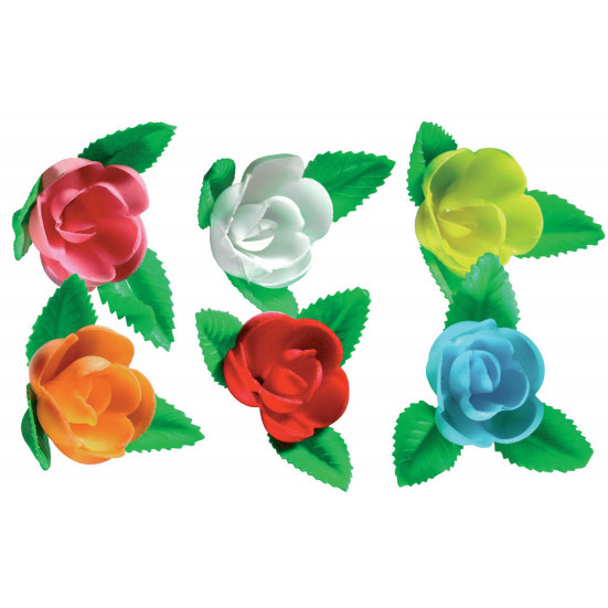 Rosa N-7 Con Hoja Surtida    