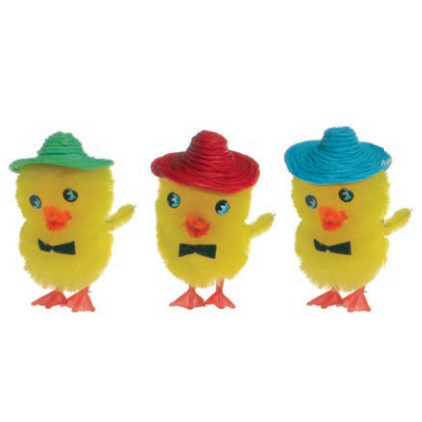 Pollo Sombrero Y Pajarita     