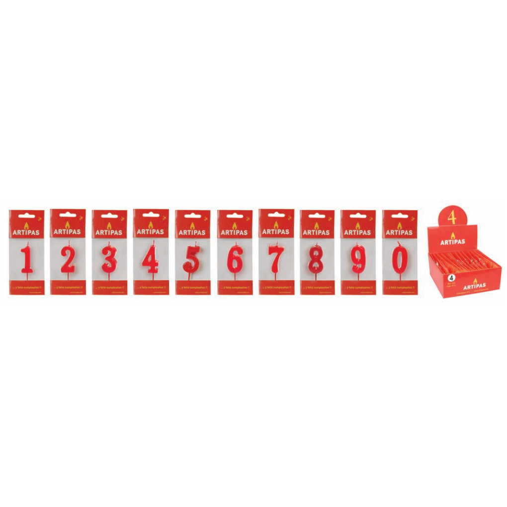 Velas Relieve En Blister     