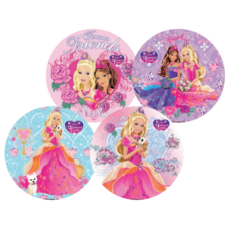 Discos Oblea 22 Cms Barbie