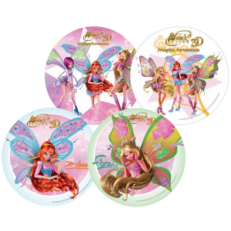 Disco Oblea 22 Cms Winx