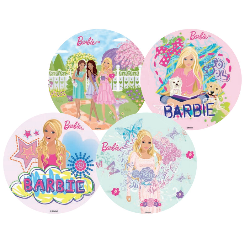 Discos Oblea 22 Cms  Barbie