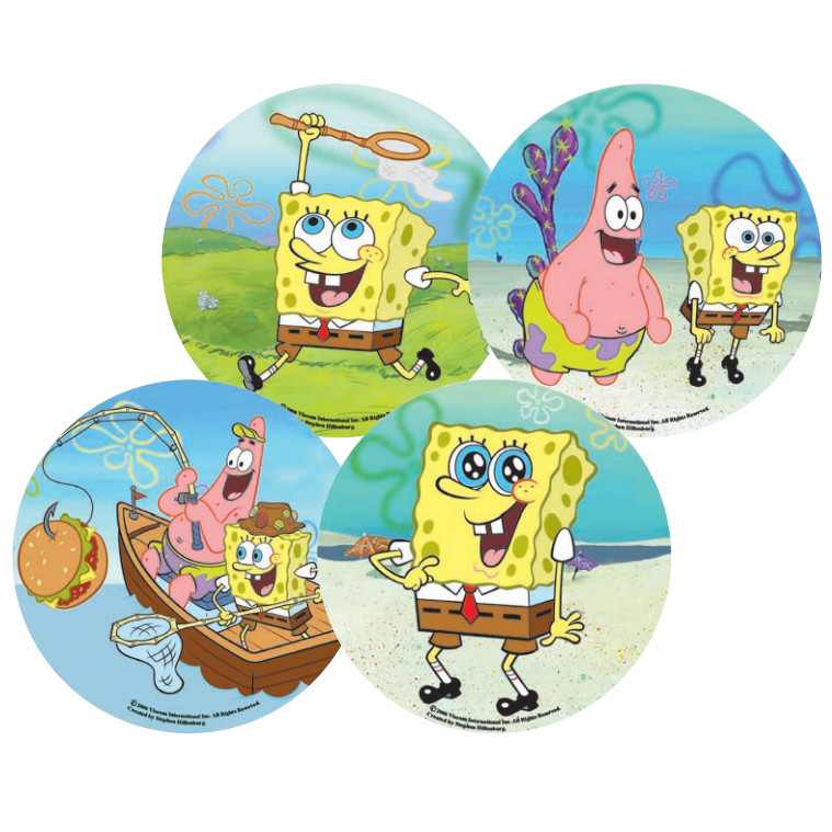 Discos Oblea 22 Cms Bob Esponja