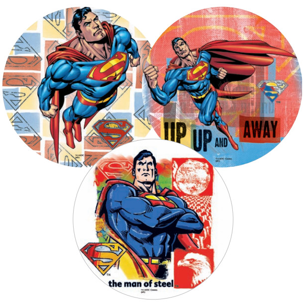 Discos Oblea 22 Cms Superman
