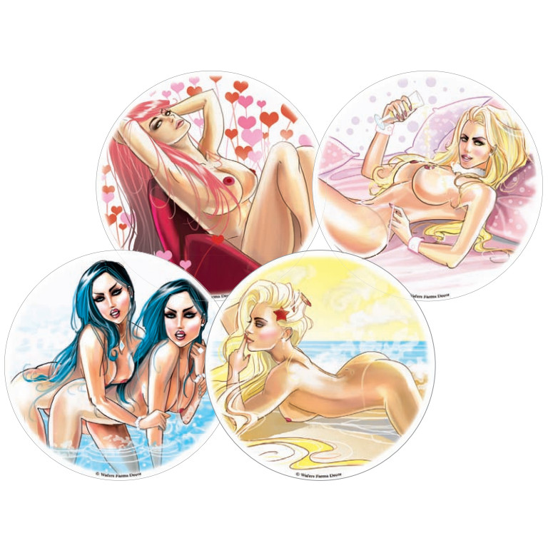 Discos Oblea 22 Cms Eroticos