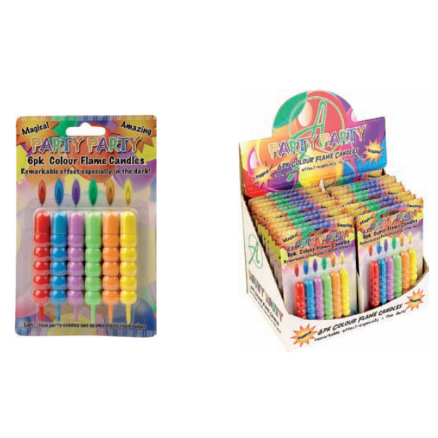 Velas Llamas De Colores     