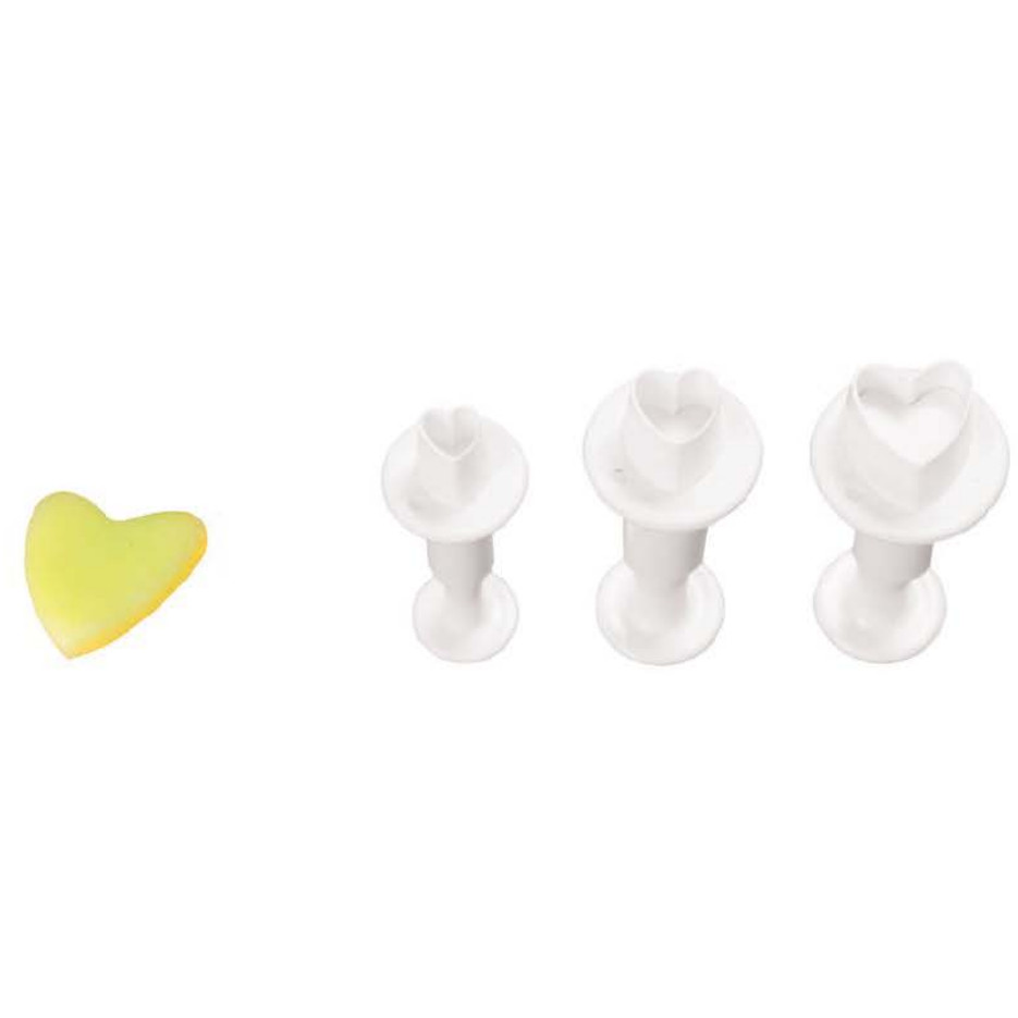 Set 3 Cortantes Corazón 