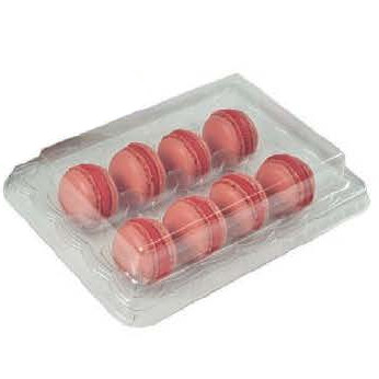 Caja 8 Macarons Transparente