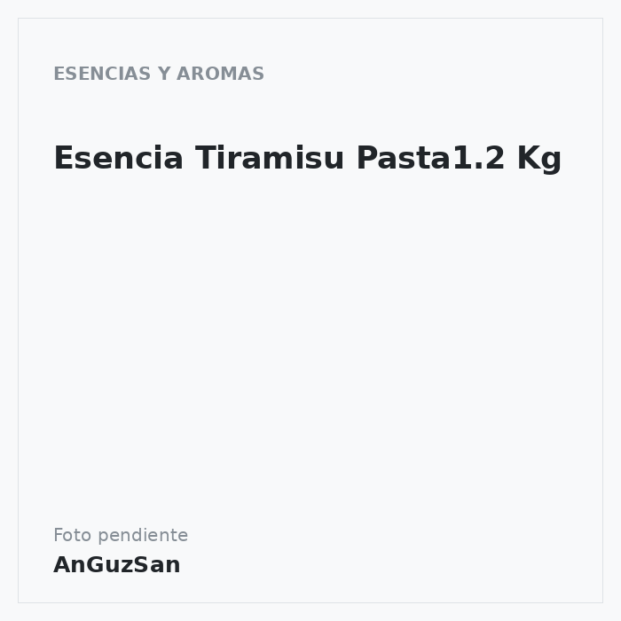 Esencia Tiramisu Pasta1.2 Kg