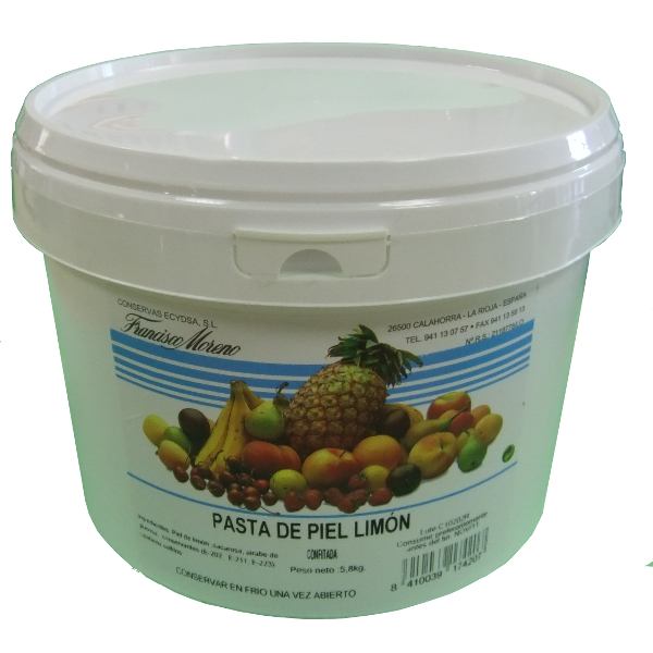 Esencia Limon Ralladura Pasta Cubo 5,8 Kg Caja 4 uds