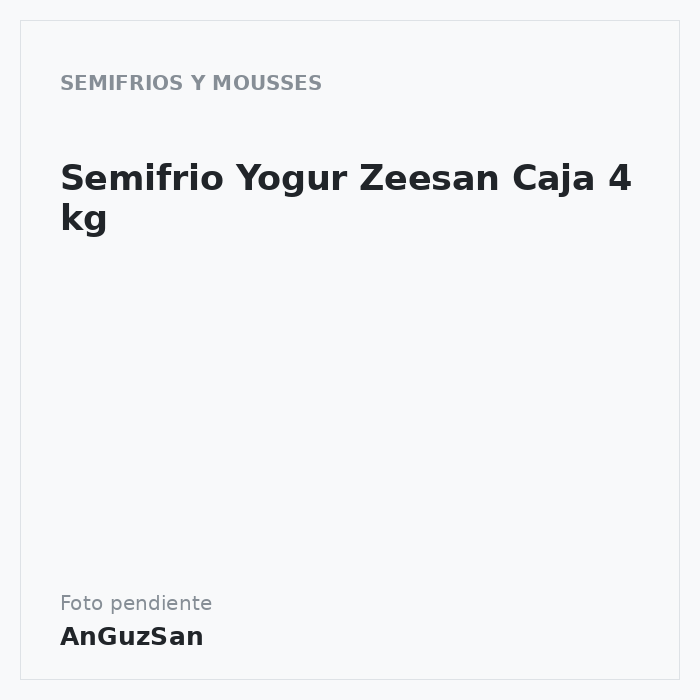 Semifrio Yogur Zeesan Caja 4 kg