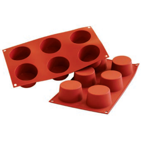 Placa Silicona Muffin Mediano 6 Pz   