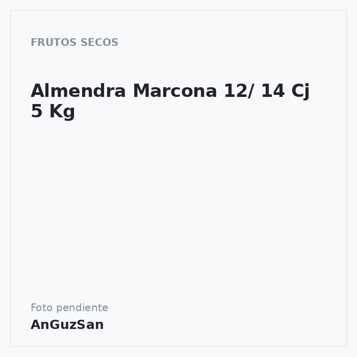 Almendra Marcona 12/ 14 Cj 5 Kg