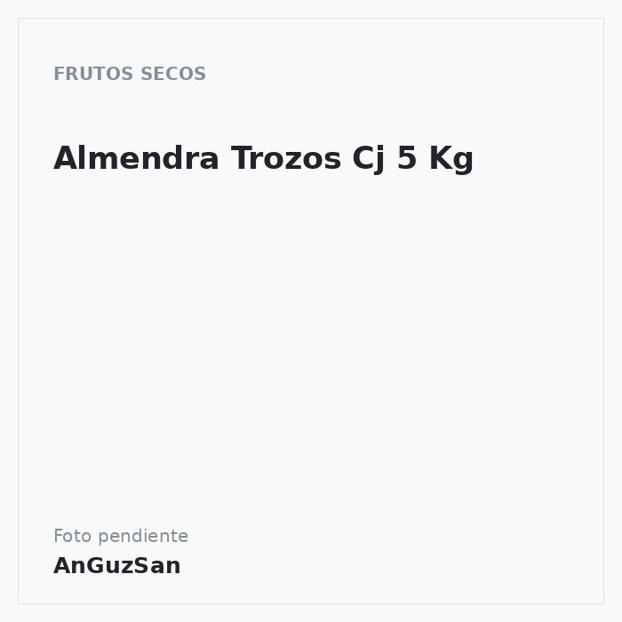 Almendra Trozos Cj 5 Kg