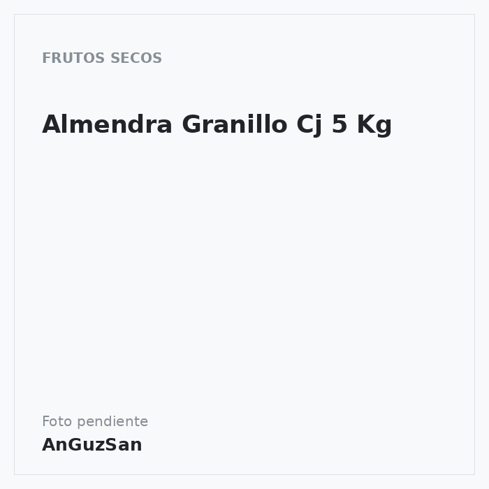 Almendra Granillo Cj 5 Kg