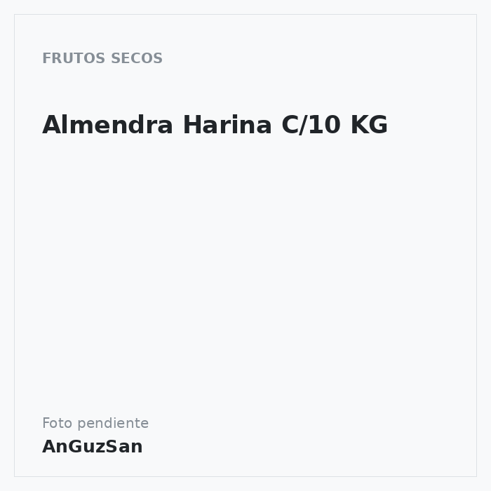 Almendra Harina C/10 KG