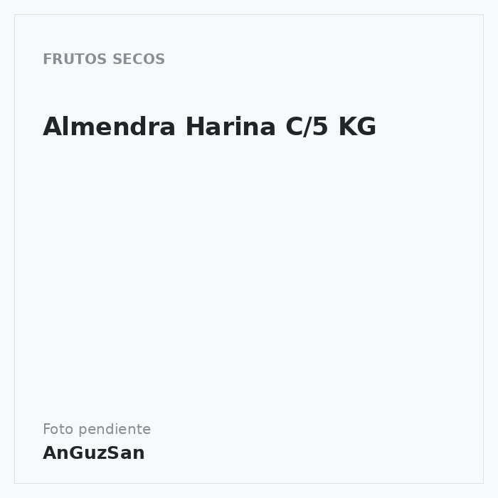 Almendra Harina C/5 KG