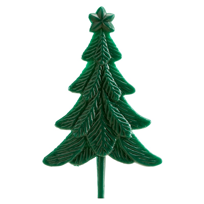 Motivos navideños de plástico abeto 3.5 cm