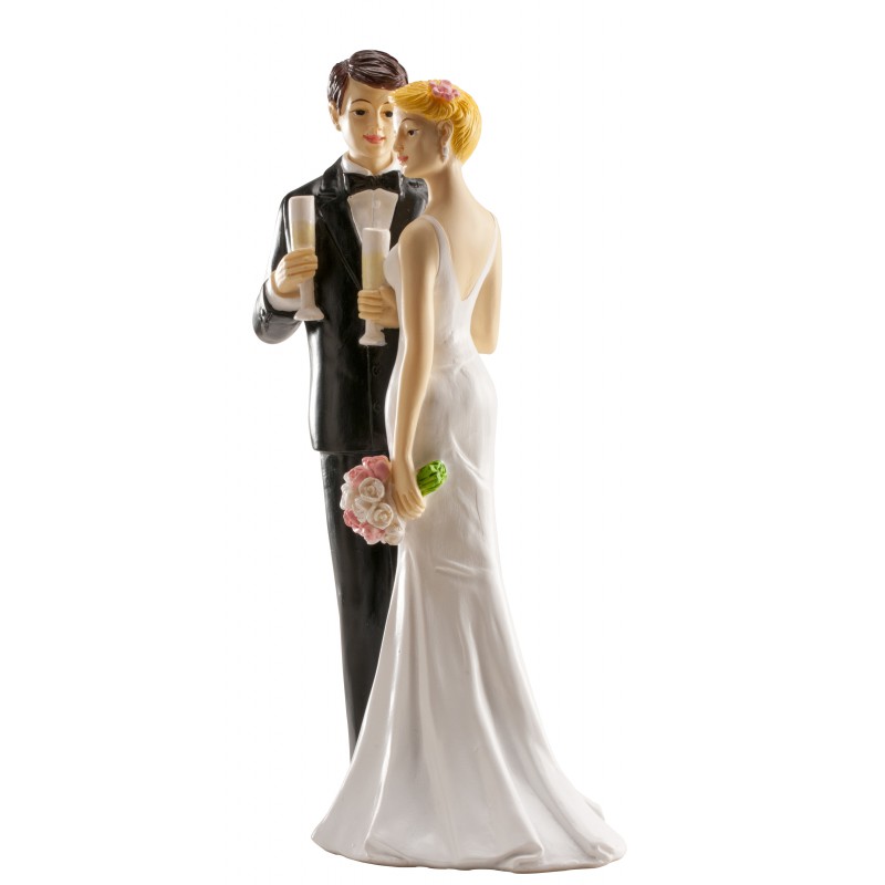 Pareja Boda Copa Champagne 16 cm