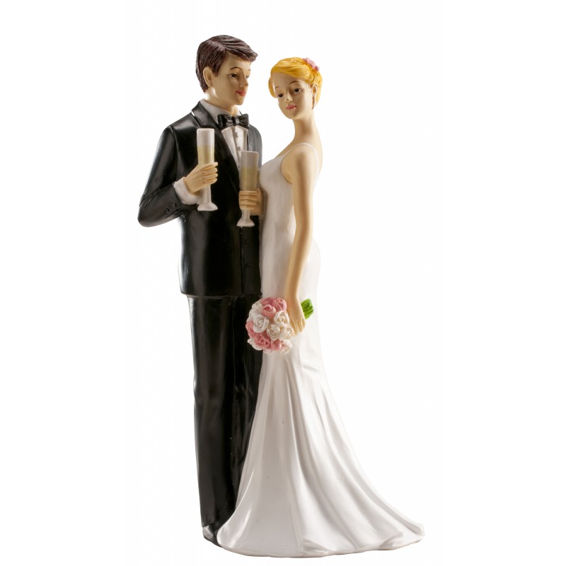 Pareja Boda Copa Champagne 16 cm