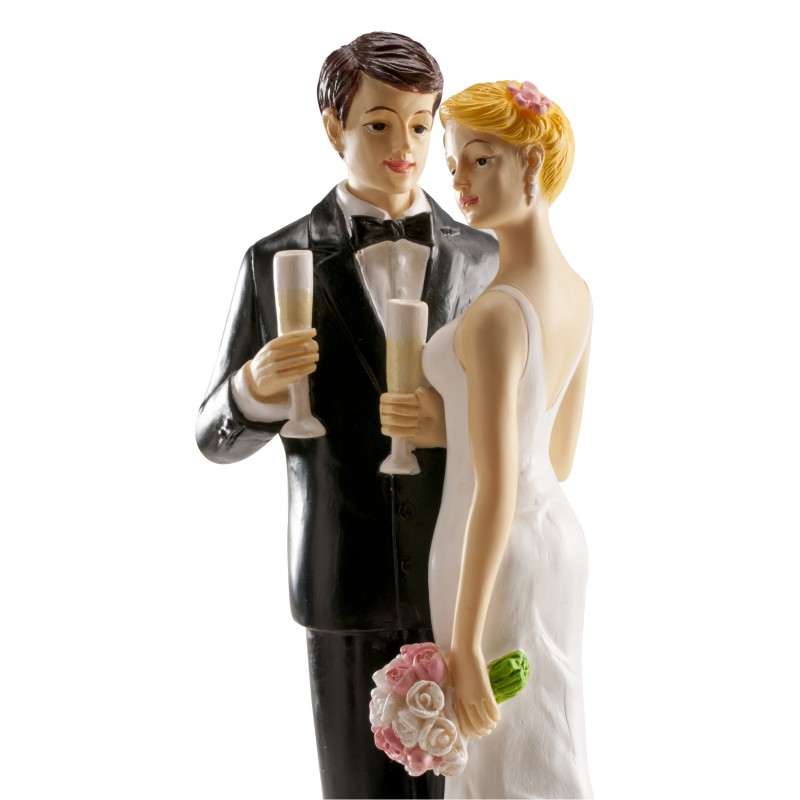 Pareja Boda Copa Champagne 16 cm