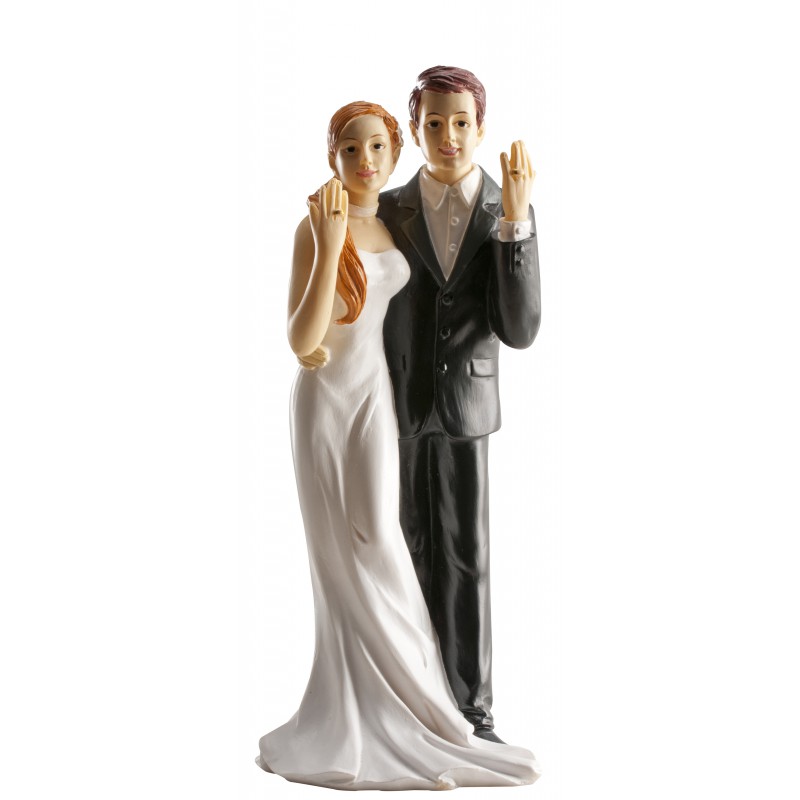 Pareja Boda Anillos 16 cm