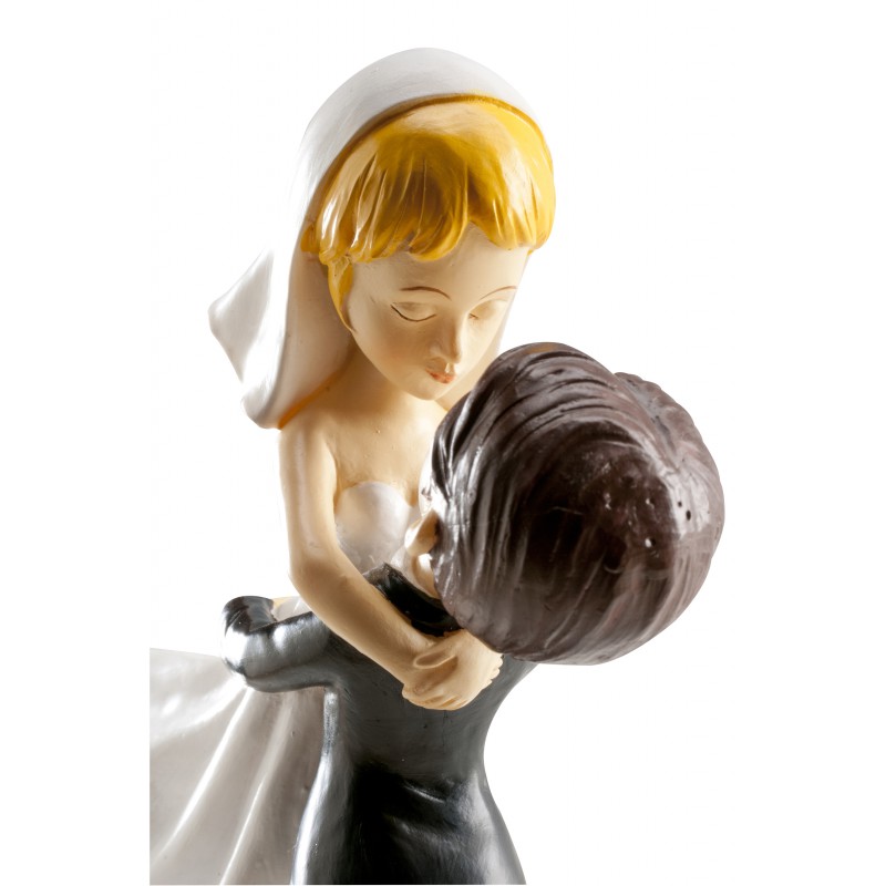 Pareja Boda Novios Saltando 16 cm