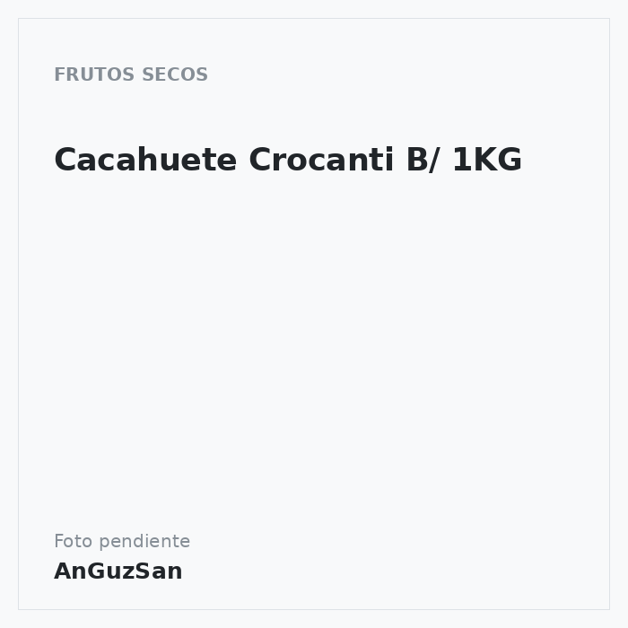 Cacahuete Crocanti B/ 1KG