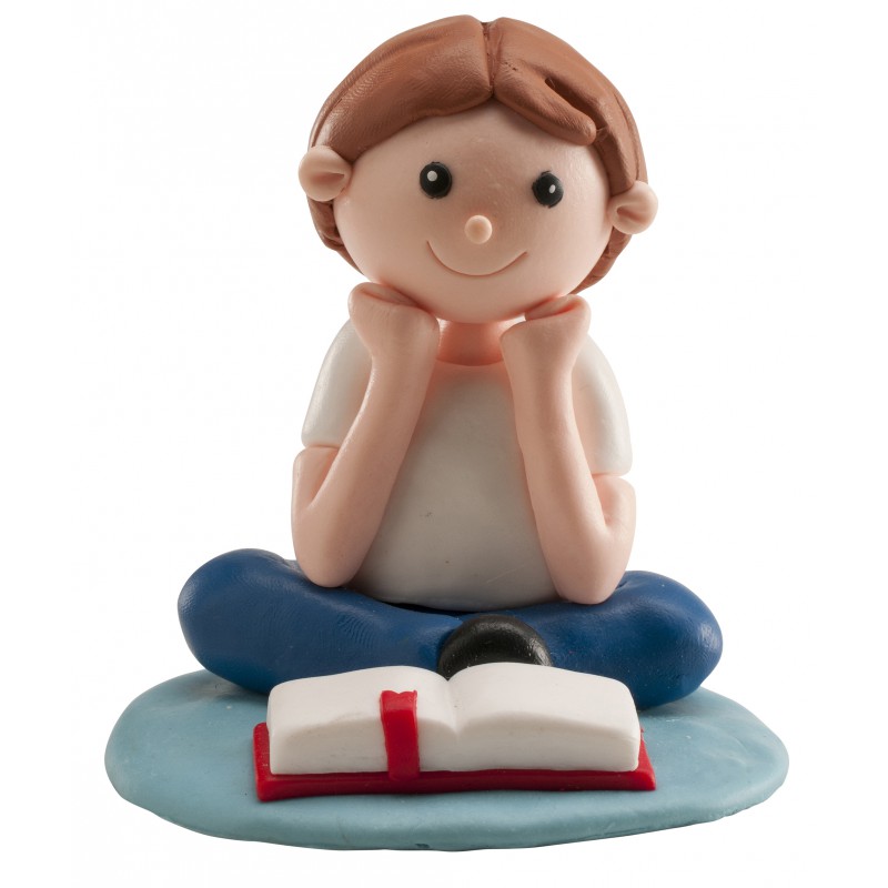Niño Comunión Leyendo