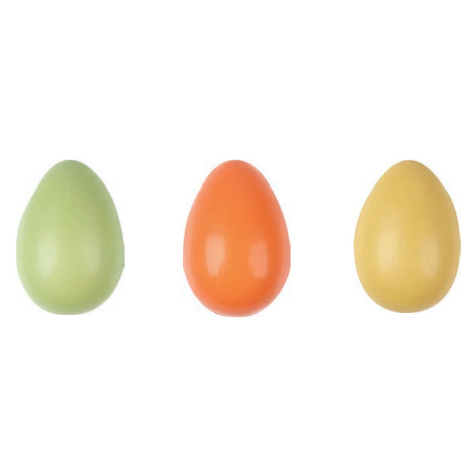 Huevo chocolate colores 38x24 mm